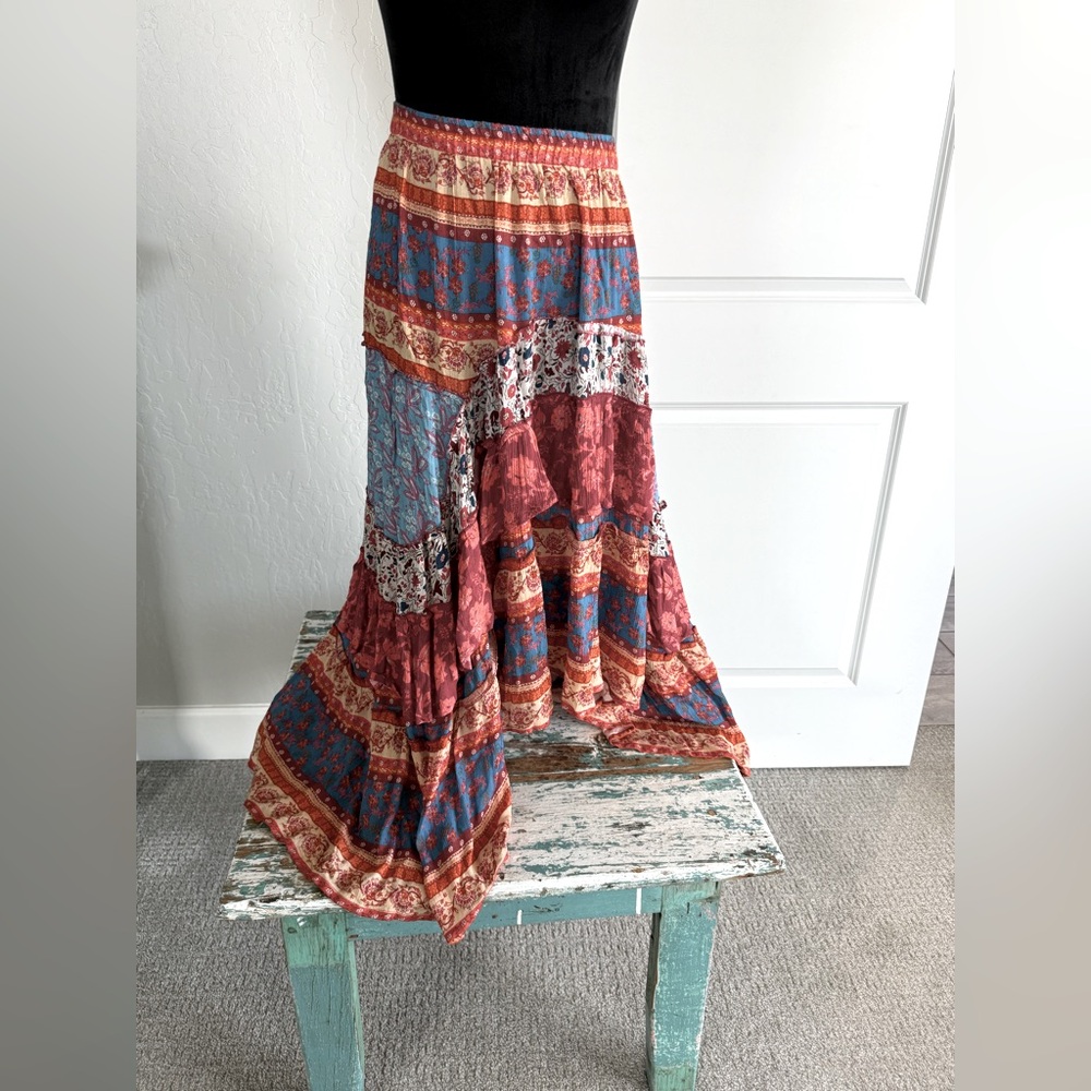 Sundance Bohemian Multicolor Maxi Skirt